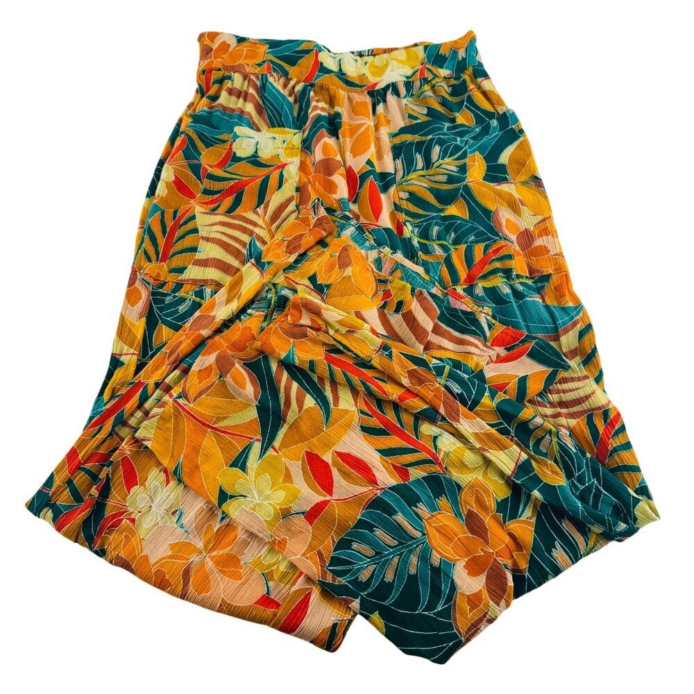 Rip Curl Womens Floral Viscose Pants Tropical Print Size L‎